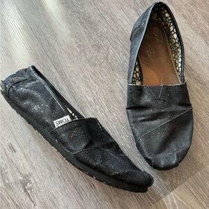 TOMS Black Sparkly Shoes